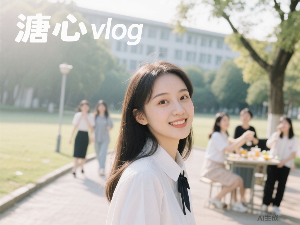 溏心Vlog冉冉学姐分享校园生活点滴与经验